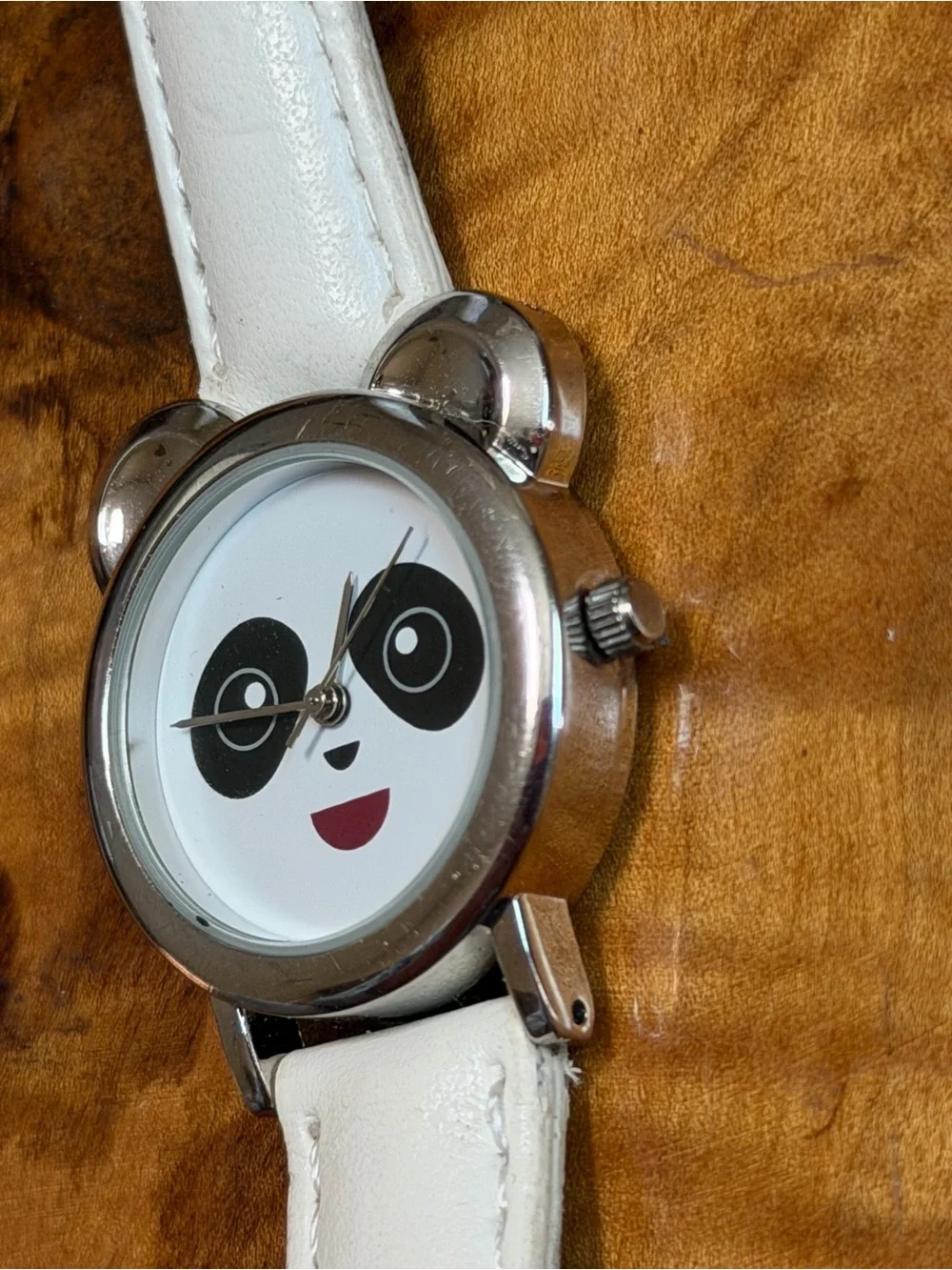 White Panda Face Women's Watch - Cute Character Timepiece